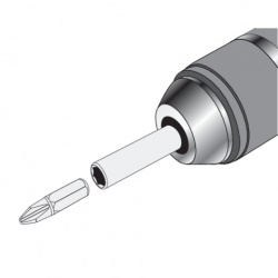 Adapteris griebtuvui SDS+ - 1/ 4" (HEX)