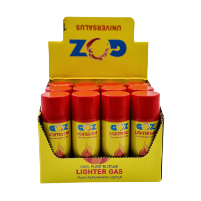 Dujos Žiebtuvėliams 100ml x 12 vnt. – GOZ Lighter Gas