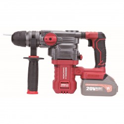 Akumuliatorinis perforatorius WORCRAFT 4.5J 20V LI-ION, 4.0Ah (plastikinė dėžė)