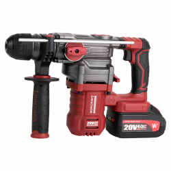 Akumuliatorinis perforatorius WORCRAFT 4.5J 20V LI-ION, 4.0Ah (plastikinė dėžė)