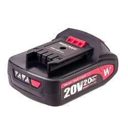 Akumuliatorinis suktuvas-gręžtuvas WORCRAFT 20V LI-ION, 2x2.0Ah (pl.dėž) CHD-S20LiB