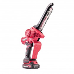 Akumuliatorinis grandininis mini pjūklas 8” su teleskop. prailg. WORCRAFT 20V LI-ION Akumuliatorinis grandininis mini pjūklas 8” su teleskop. prailg. WORCRAFT 20V LI-ION
