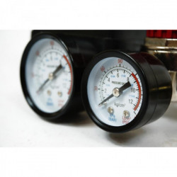 Oro kompresoriaus slėgio rėlė su manometrais 12 bar 230V Oro kompresoriaus slėgio rėlė su manometrais 12 bar 230V