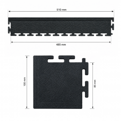 Modulinių surenkamų grindų danga PVC 500x500x7m