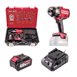 Akumuliatorinis smūginis veržliasukis WORCRAFT 3/ 4'' 2600Nm 40V LI-ION (pl.dėž.)
