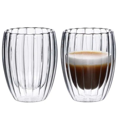 Dvigubo stiklo puodelis 250ML.