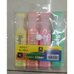 Teksto žymekliai „Super Liner“, 4 vnt.