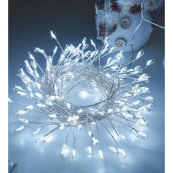 500 LED, 20 m šaltai balta LED girlianda