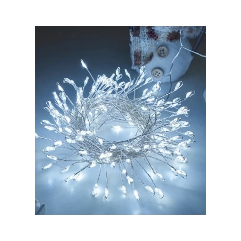 500 LED, 20 m šaltai balta LED girlianda