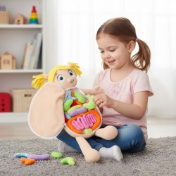 Mokomoji minkšta lėlė su išimamais žmogaus organais Mokomoji minkšta lėlė su išimamais žmogaus organais
