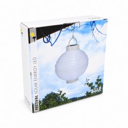 pakabinamas saulės energijos LED žibintas „festival“, 20 cm