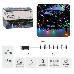 LED girlianda, 100 LED, 8 m, spalvota LED girlianda, 100 LED, 8 m, spalvota