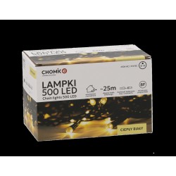 LED girlianda, 500 LED, 28 m, šiltai balta