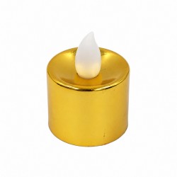 dekoratyvinė led žvakutė, auksinės spalvos, 3,5 × 3,5 cm dekoratyvinė led žvakutė, auksinės spalvos, 3,5 × 3,5 cm