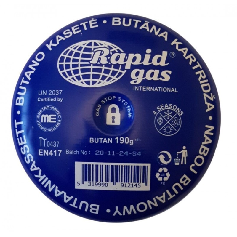 Dujų balionėlis 190g. pramušiamas