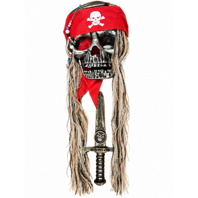 Piratenmaske mit Totenkopf...