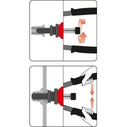 Kniediklis srieginėms kniedėms M3-M12