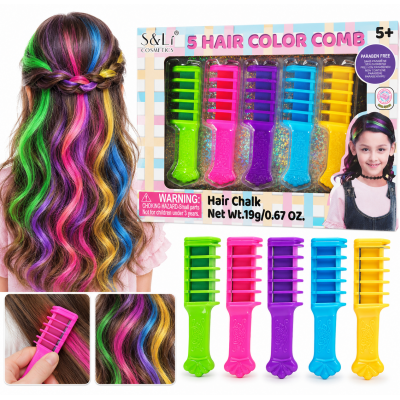Bunte Haarfarbstifte mit...