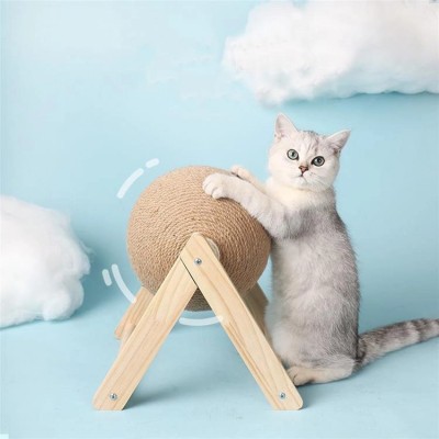 Katzenspielzeug – beweglicher Sisalball