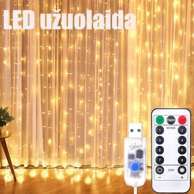 LED-USB-Vorhang - Girlande