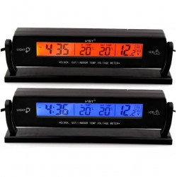 Elektronisches Autothermometer mit Uhr