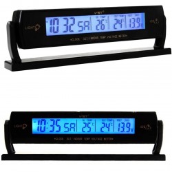 Elektronisches Autothermometer mit Uhr
