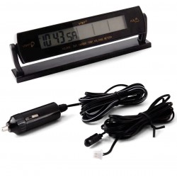 Elektronisches Autothermometer mit Uhr