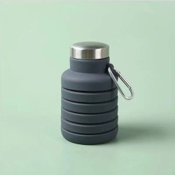 Silikon-Trinkflasche, 550 ml – Blau
