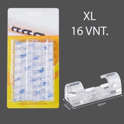 XL-Kabelhalter, 16 Stück.