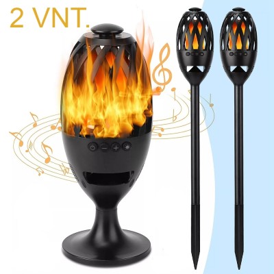 Lautsprecher mit Flammenimitation, 2 Stück.
