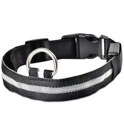 Leuchtendes LED-Halsband, Schwarz