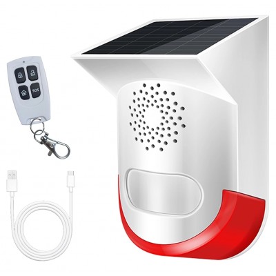 Alarmanlage mit Solarpanel