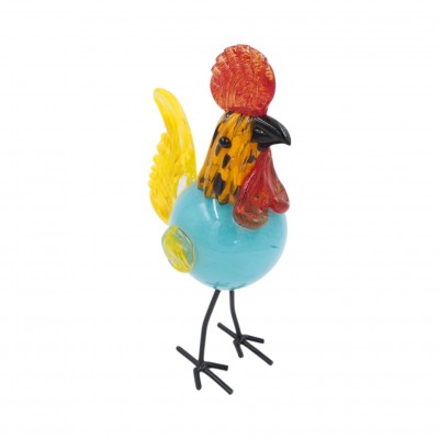 Glasdekoration „Hahn“ – 14 × 10,5 × 28 cm