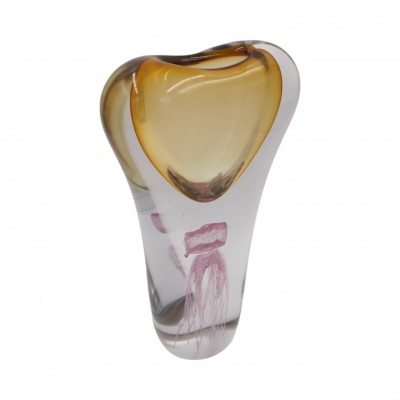 Glasskulptur-Vase 18×8,5×31 cm