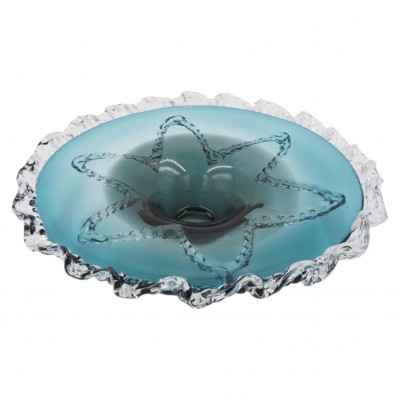 Dekorative Glasschale, 40 × 11 cm
