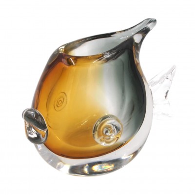 Glasleuchter „Fisch“, 23 × 12 × 16 cm