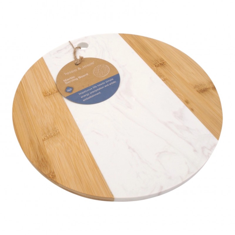Schneidebrett rund 30 cm.
