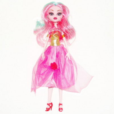 Monster High lėlė rožine suknele