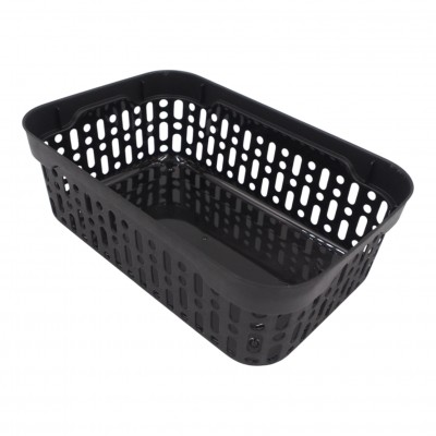 Kunststoffbox mit Löchern, 18 × 12 × 6 cm, SCHWARZ