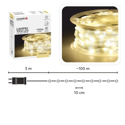 LED-Lichterkette „Micro Wire Light“, 1000 LEDs, warmweiß, 100 m
