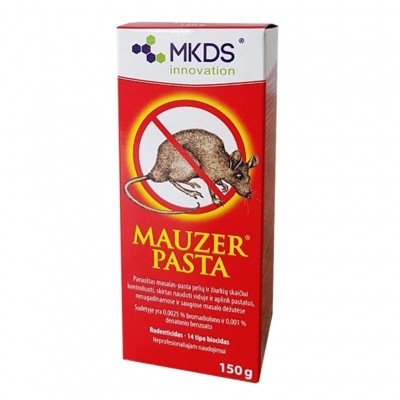 Mauzer Paste zur Bekämpfung von Mäusen und Ratten, 150 g