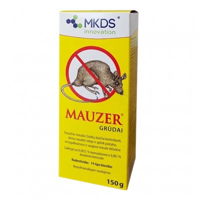 Mauzer-Getreide zur Bekämpfung von Mäusen und Ratten, 150 g