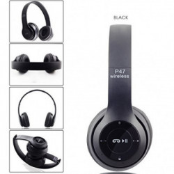 Ausinės bluetooth P47 Juoda