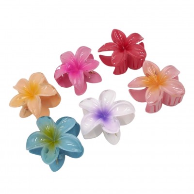 Haarspangen – Blumen 8 cm (6 Stück)