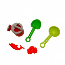 Žaislinis traukinukas su priedais žaisti smėlio dėžėje Žaislinis traukinukas su priedais žaisti smėlio dėžėje