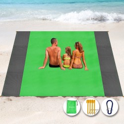Strand-/Picknickmatte mit Befestigungsmaterial, 200 × 140 cm