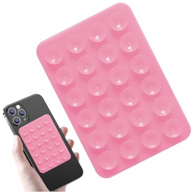 Silikon-Klebeplatte für Handy PINK