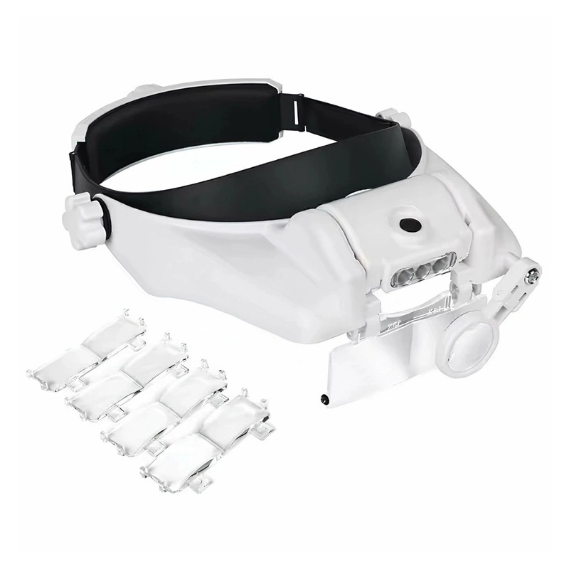 Kopfmontierte Lupe mit LED-Beleuchtung