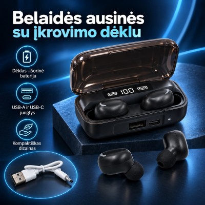 Kabellose Bluetooth-Kopfhörer mit Ladecase TR2474A