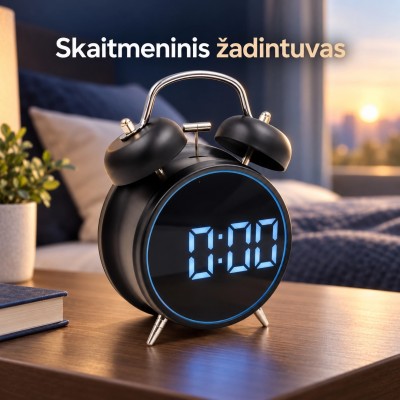 Elektronische Uhr mit Digitalanzeige TR2250B